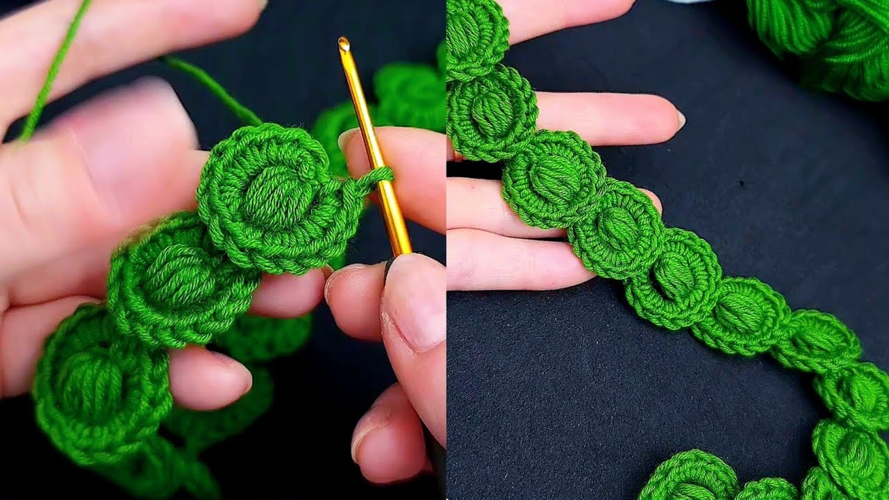 Puff strap crochet tutorial 💚 
