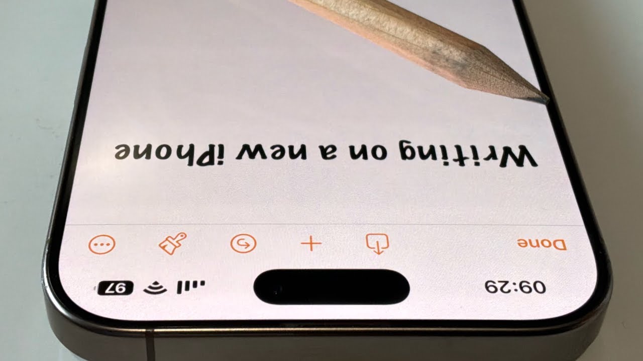 Writing on a new iPhone