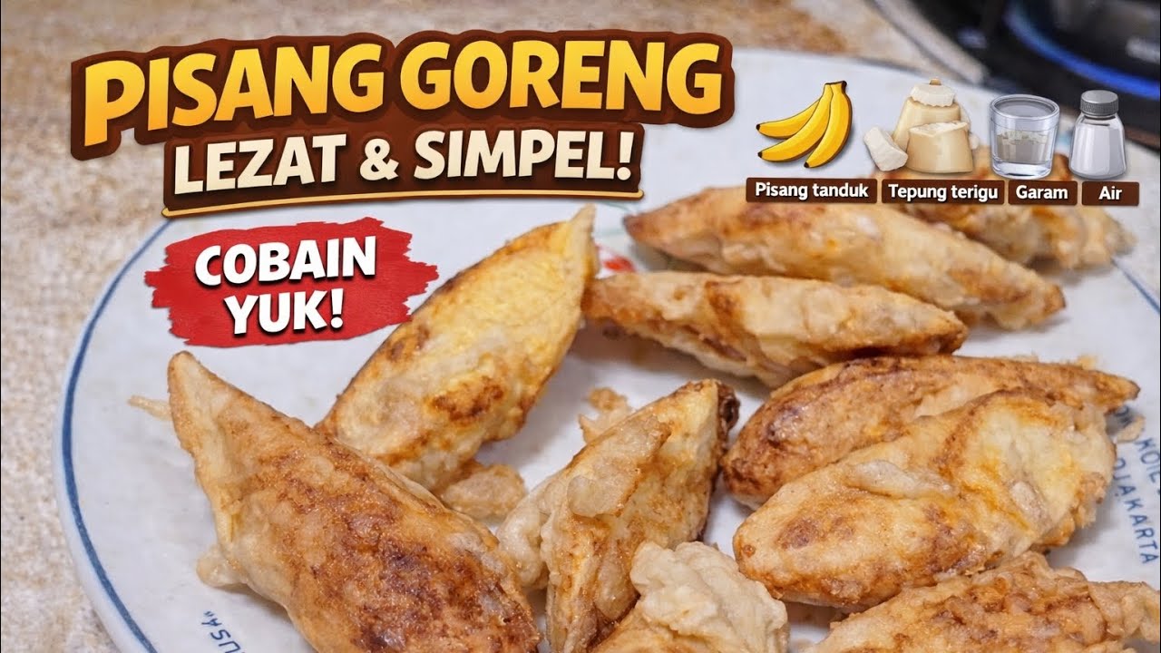 Membuat pisang goreng lezat dengan bahan yang simple. #faktamenarik #makananindonesia 