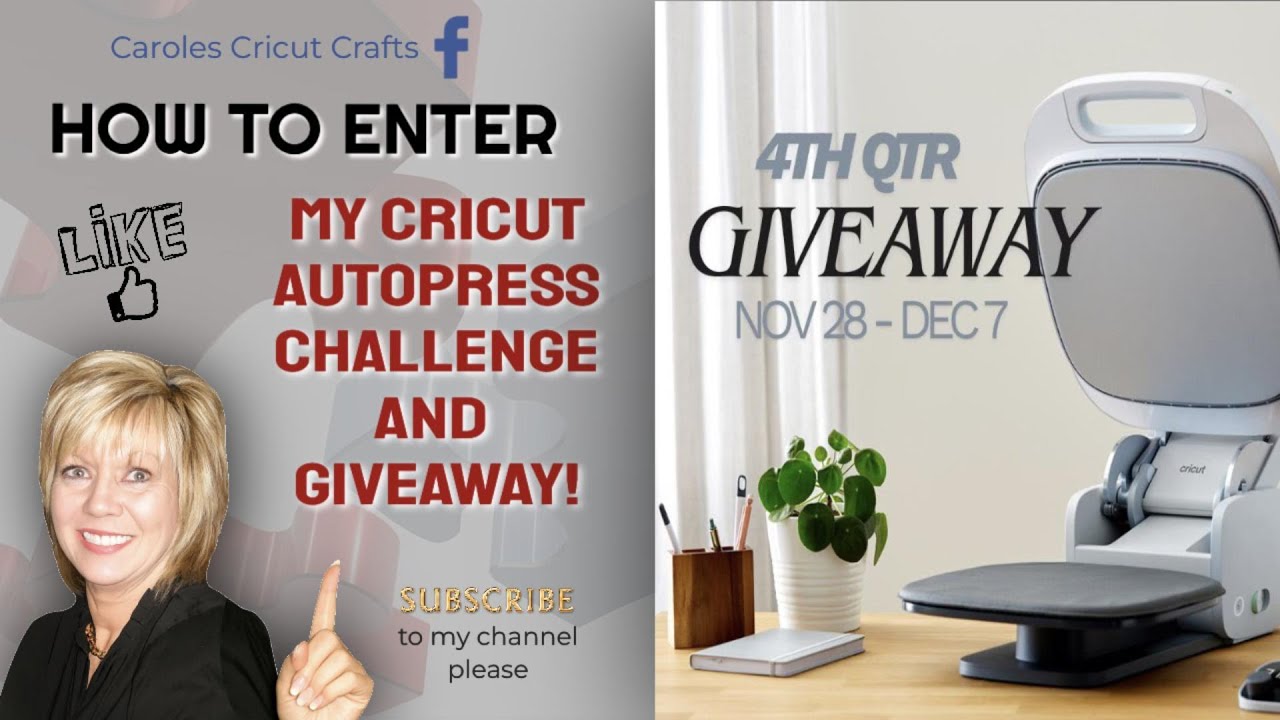 How to Enter My Cricut AutoPress Giveaway! | Step-by-Step Entry Instructions