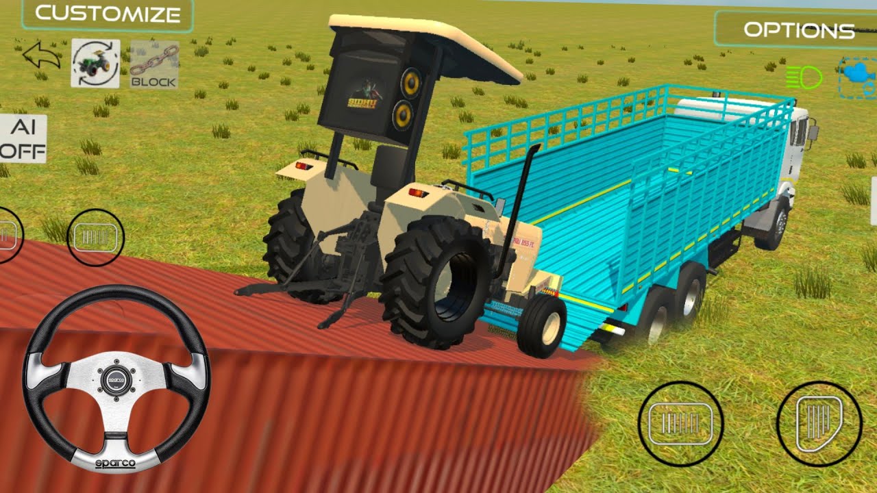 ट्रक में किया ट्रैक्टर को UNLOADING  // JOHN DEERE // SAWARAJ // TRAKTOR MODIFIED 😱 #viralvideo