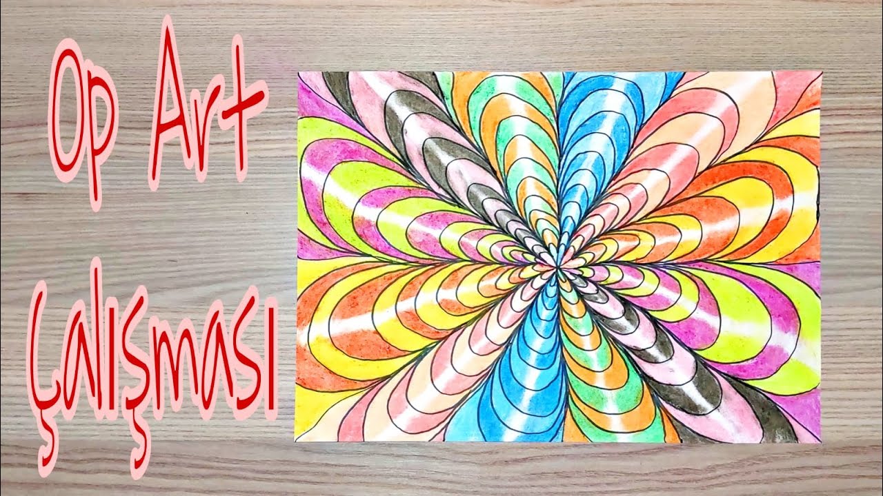 G&ouml;rsel Sanatlar Dersi - Op Art &Ccedil;alışması / Op Art