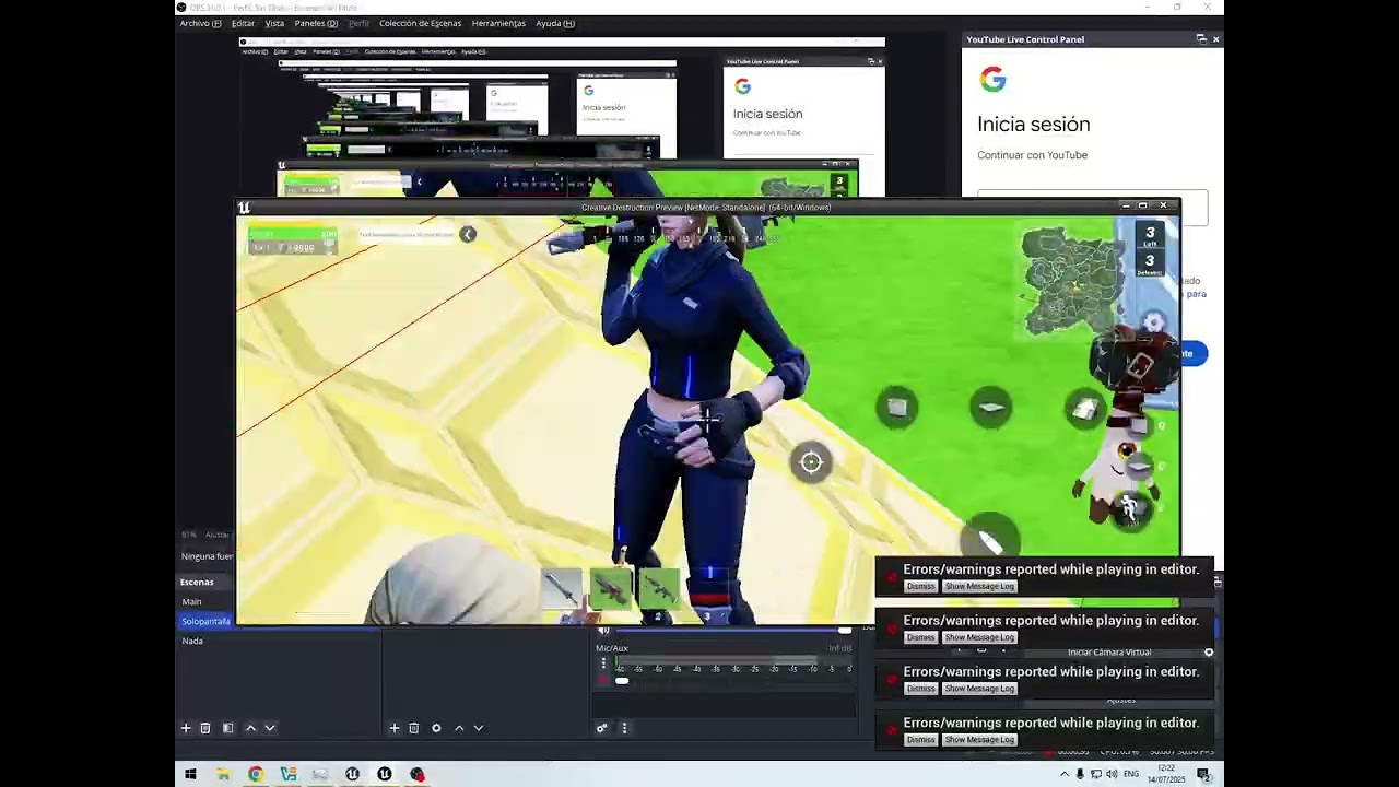 Testing Sniper aim, Creative Destruction 2 Dev log 2