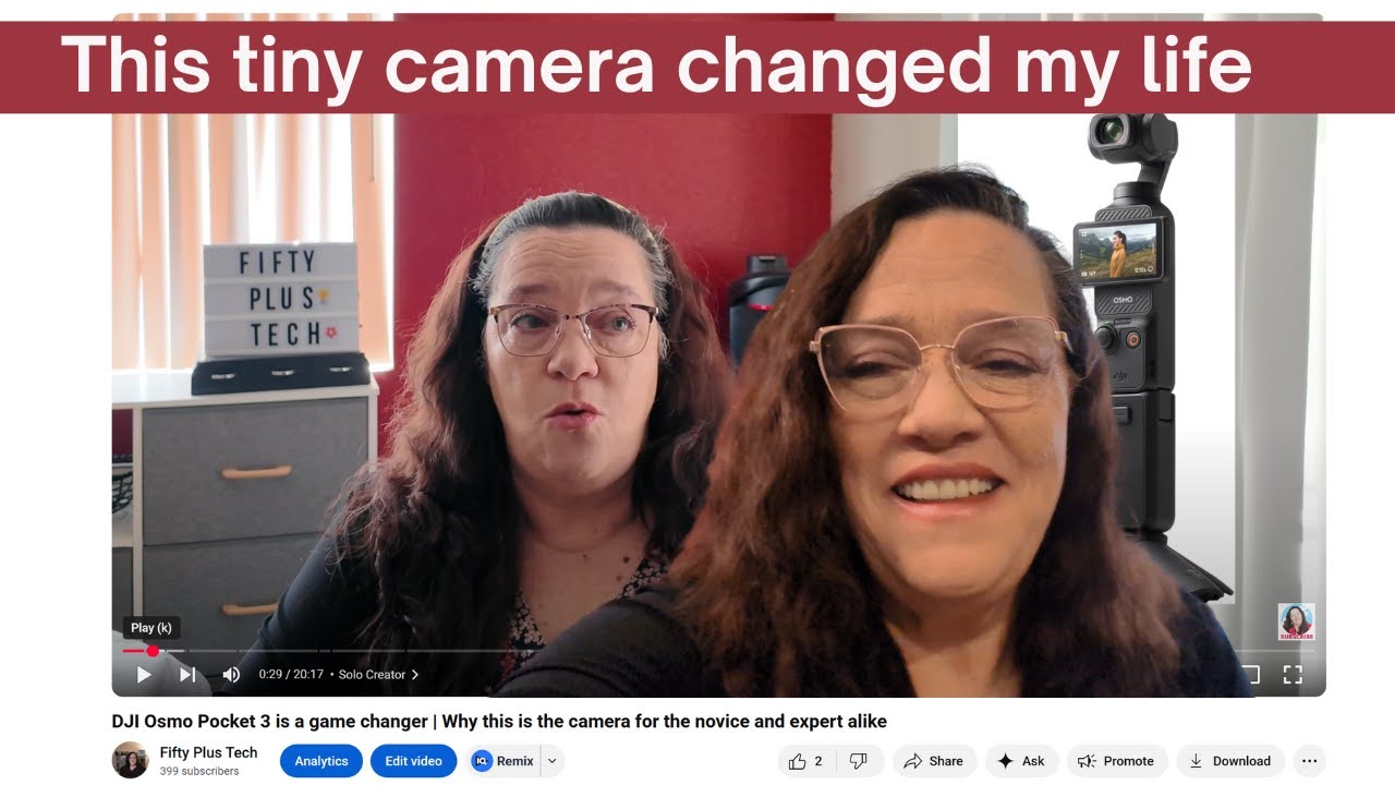 How my DJI Osmo Pocket 3 helped me to lose 95 pounds at 61 years old