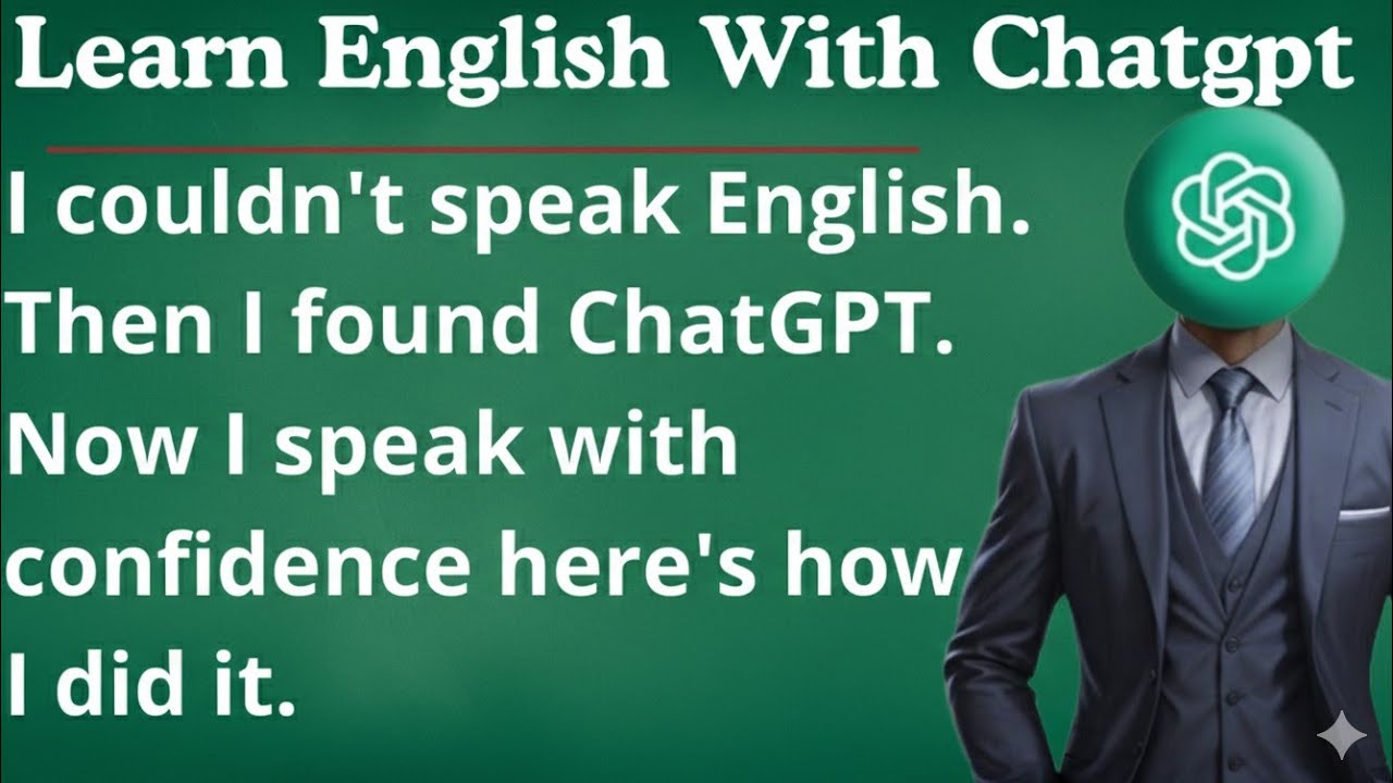 How I Learned English with ChatGPT || My Full Story from Zero to Fluent || Speak English Fluently 