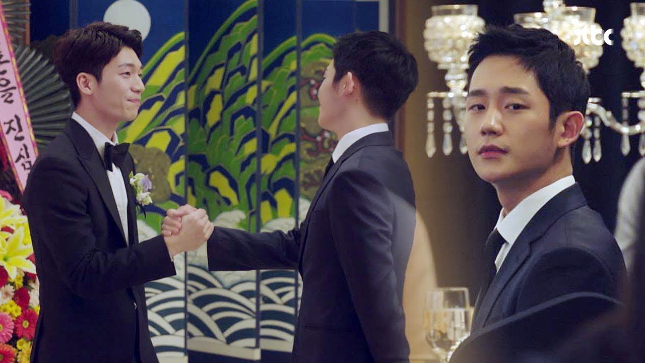 '친구' 위하준 결혼식에 참석한 정해인 