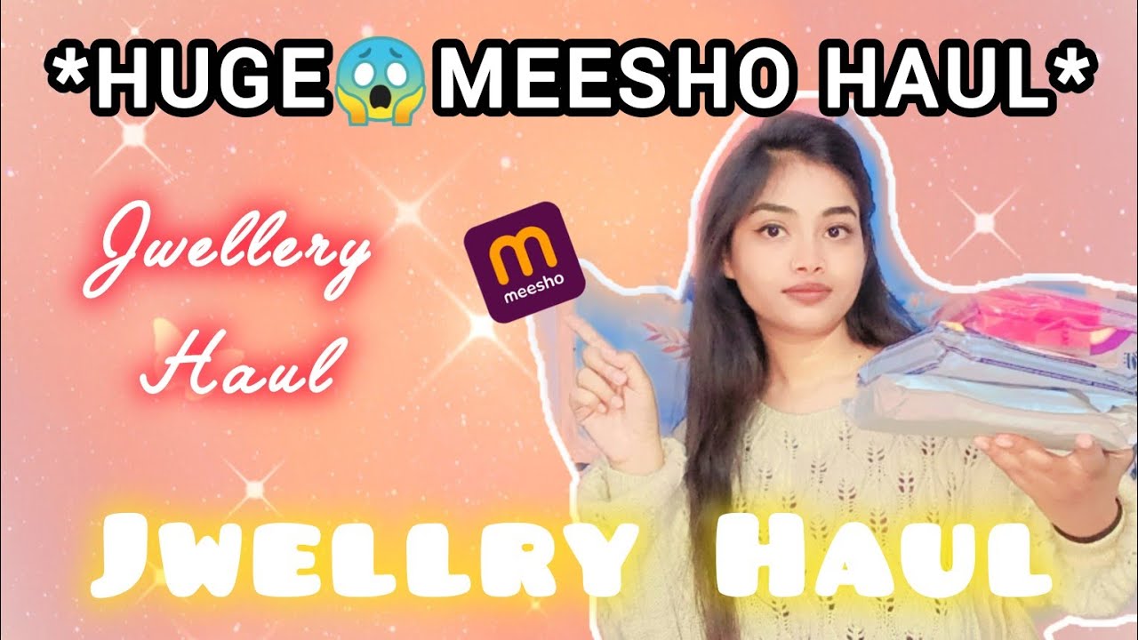 *HUGE* 😱MEESHO JWELLERY HAUL🥰UNDER BUDGET RS.200👉Link 🔗in Discription