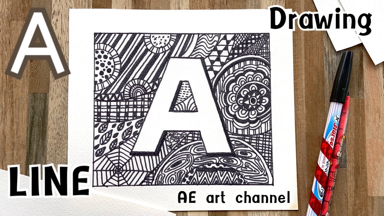Drawing Line Font.