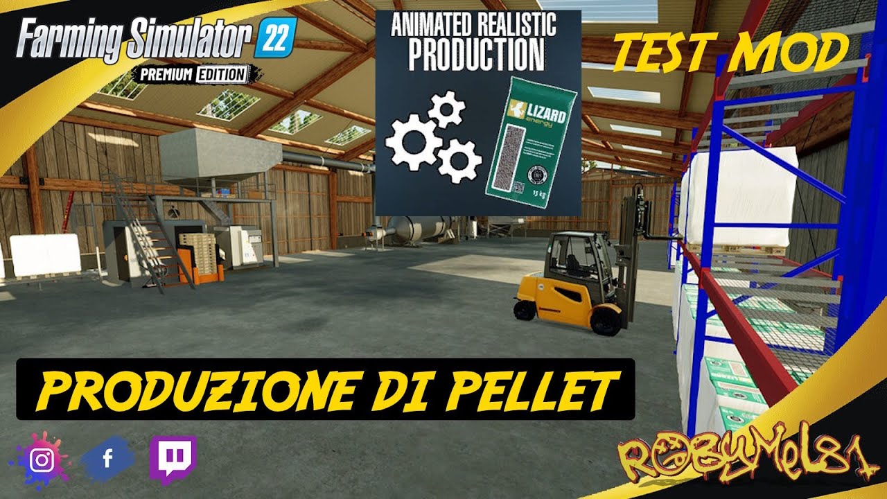Produzione di Pellet (Wood Pellet Factory) ➤ TEST MOD (Console/Pc) ➤ FS 22