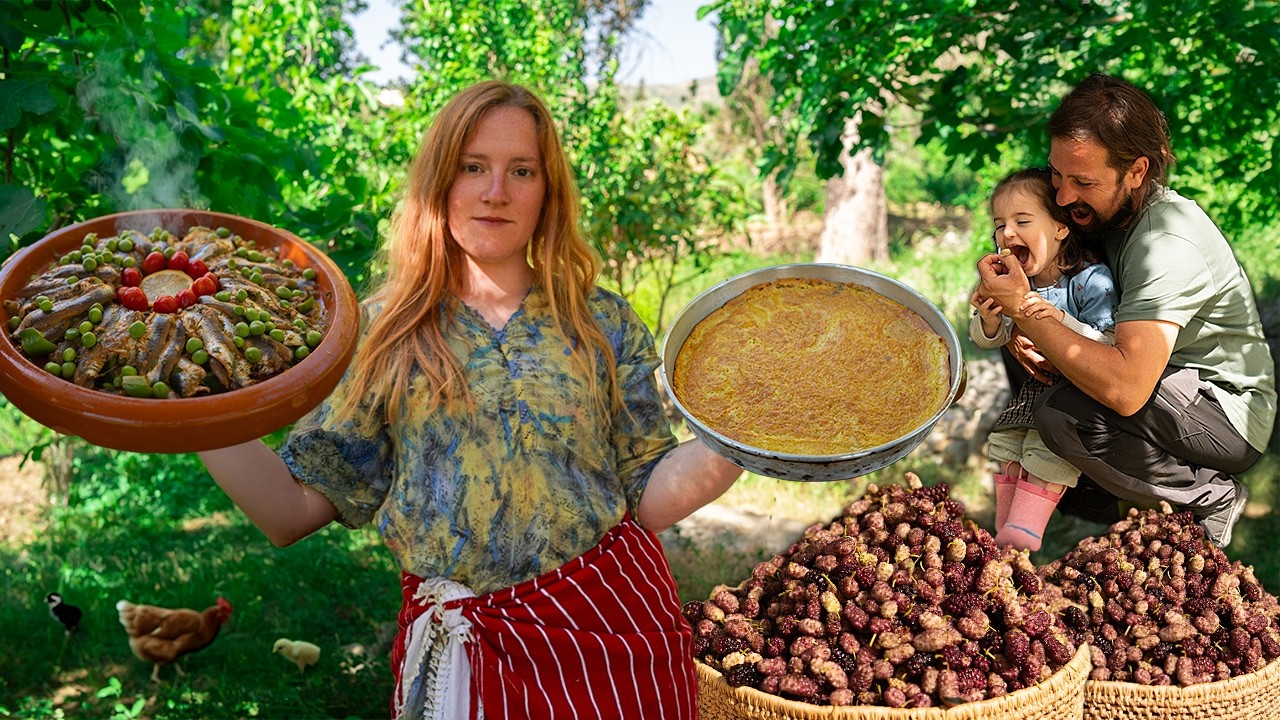 العيش في قرية مغربية وطهي الأكل التقليدي | Moroccan Village Life & Traditional Food