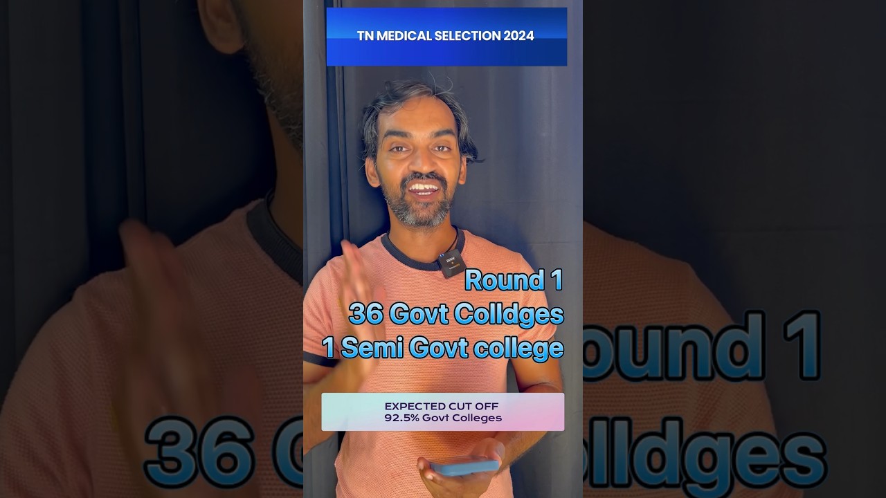 NEET 2024 Expected cut off Tamil Nadu 92.5%