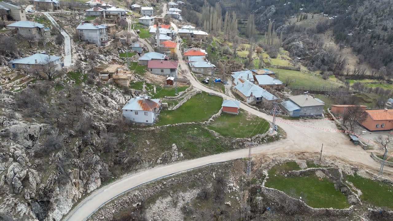 Bozkır Aslantaş Köyü ve Çukurçimen mevki Dron Çekimi 4K