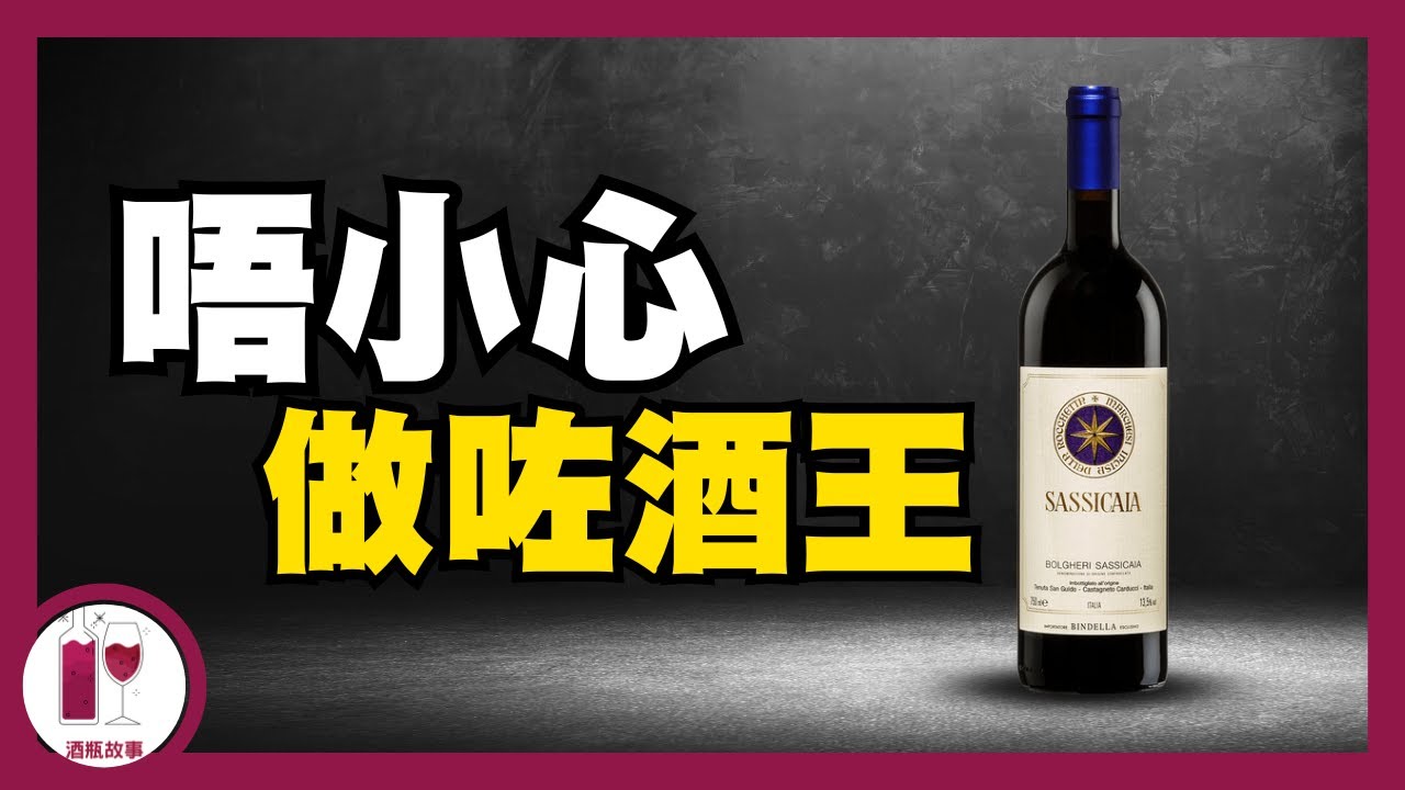 【震撼】用低級餐酒，竟然擊敗各國酒王 - Sassicaia | Tenuta San Guido | 西施佳雅｜意大利酒王 (粵語中字)【酒瓶故事】