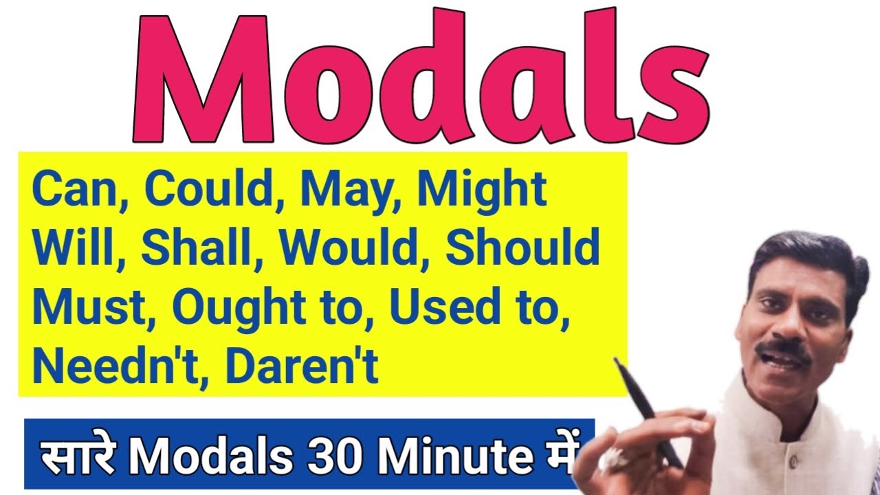 Modals in English grammar | Can Could May Might would should must | Modals kese sikhe