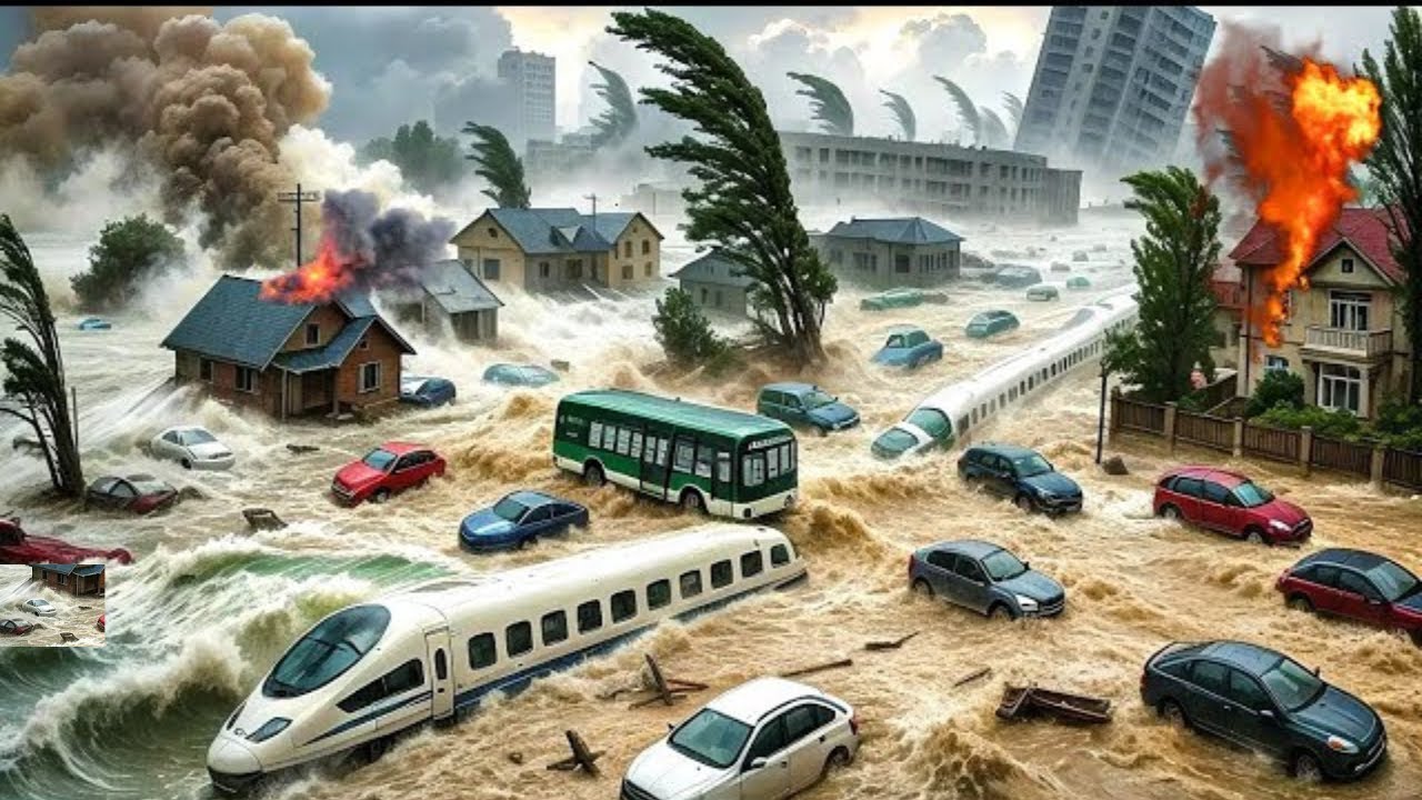 Flash Floods Engulf Beijing: Roads Destroyed and Millions Trapped Indoors