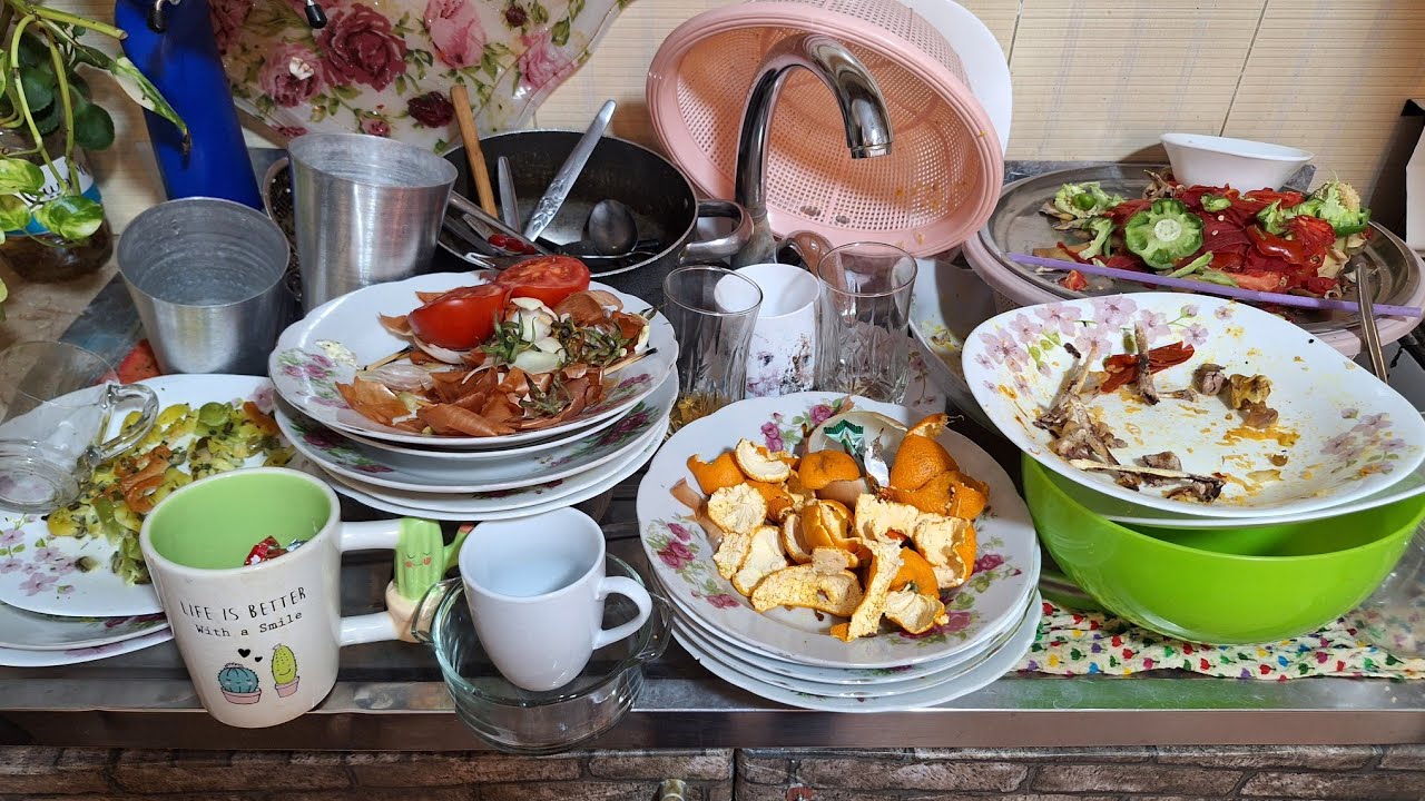 ASMR Dishwashing Satisfying | The Mess Everyone Tries to Avoid, But Can’t Look Away