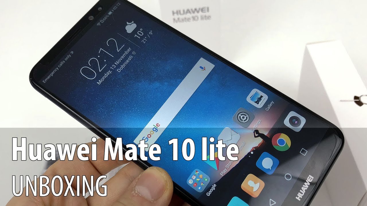 Huawei Mate 10 Lite Unboxing (4 Camera Phone, 18:9 Screen)