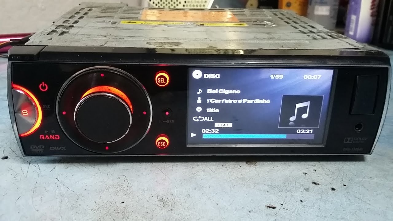 Pioneer DVH-7580AV não lê DVD ou CD troca da unidade ótica SF-HD860