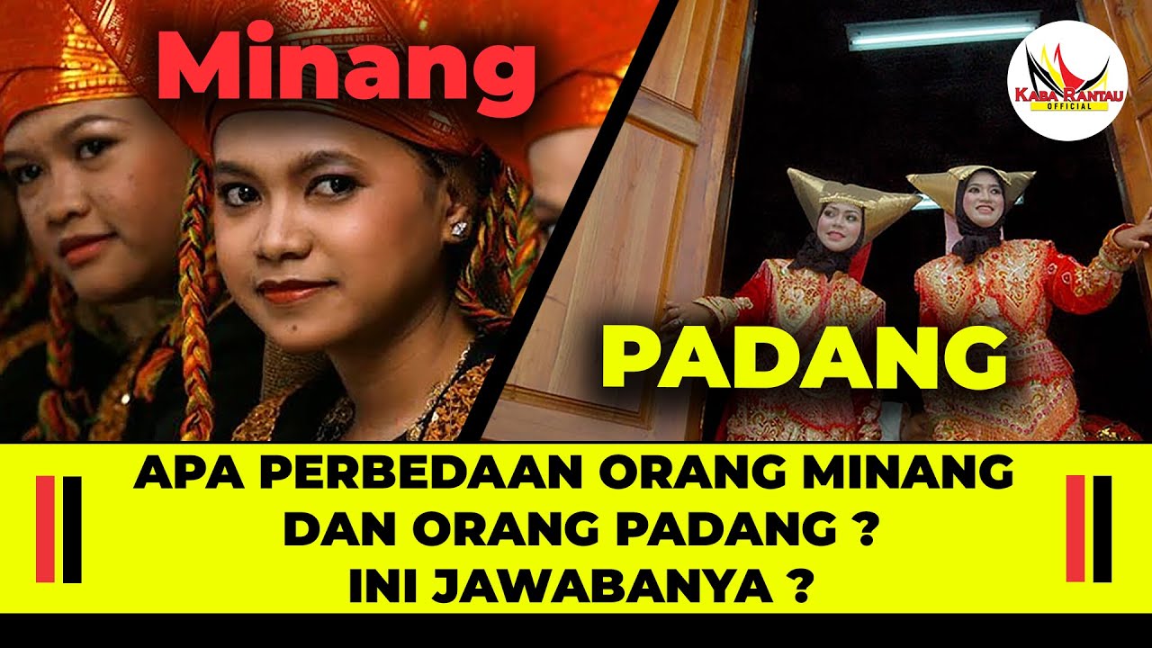 APA PERBEDAAN ORANG PADANG DAN ORANG MINANG INI JAWABANYA ⁉️