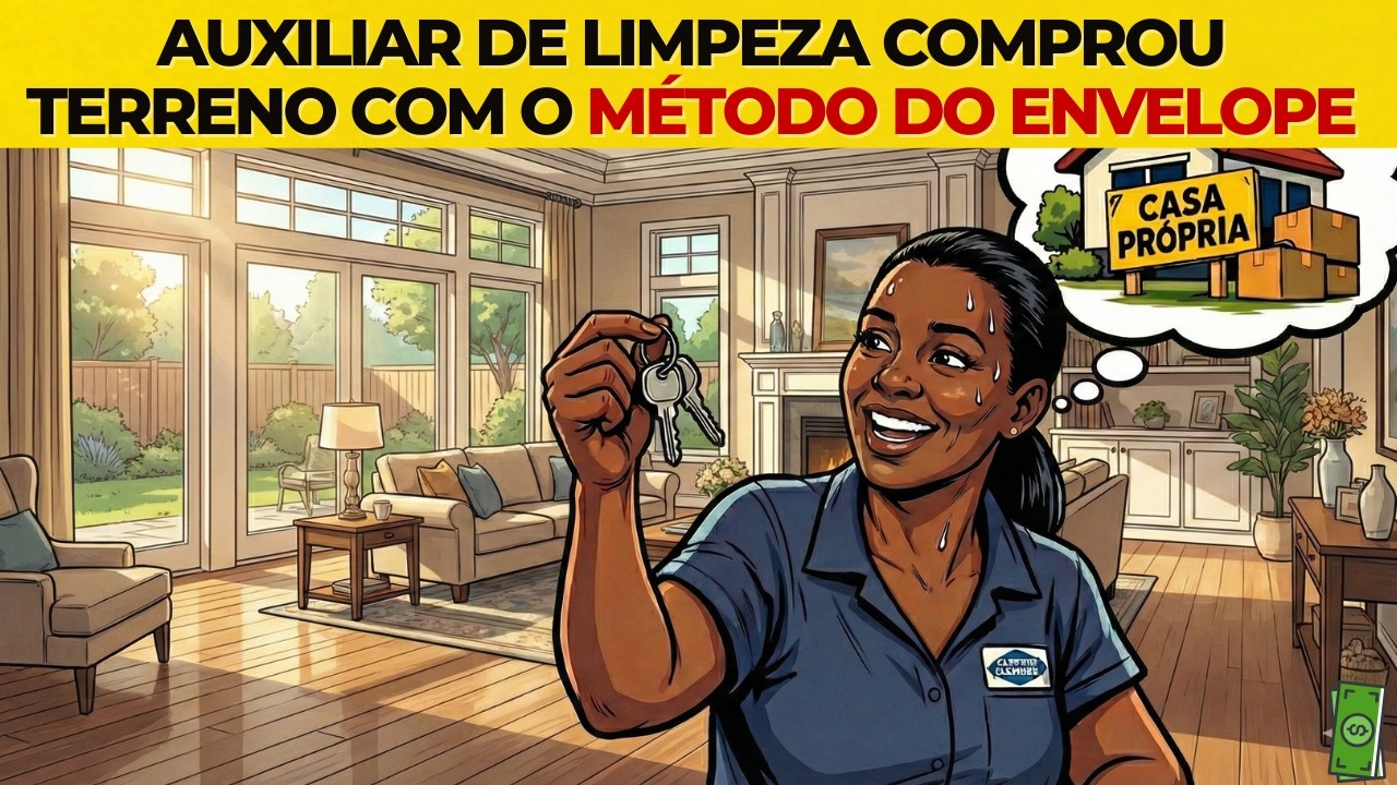 Como uma AUXILIAR DE LIMPEZA usou o SEGREDO do ENVELOPE SEMANAL e COMPROU seu Terreno à Vista