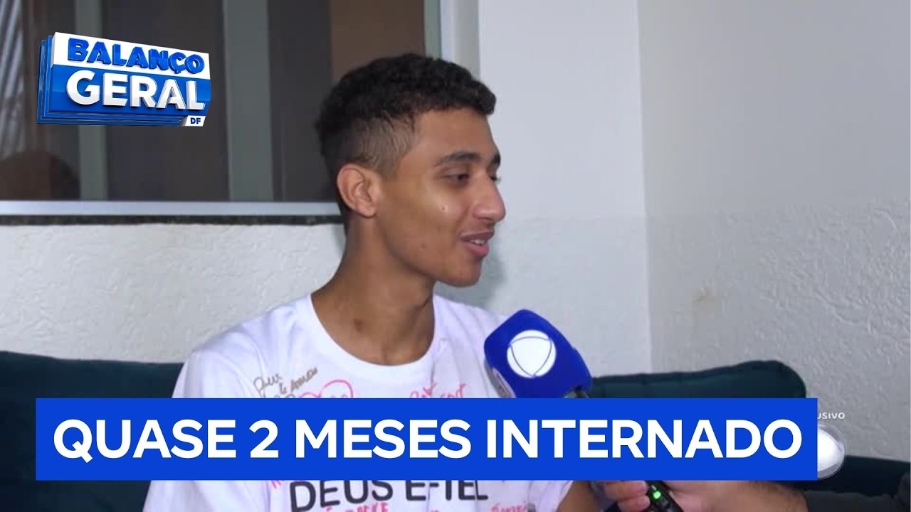 'Grande vitória', diz jovem baleado em ação policial no Entorno do DF após alta | Balanço Geral DF