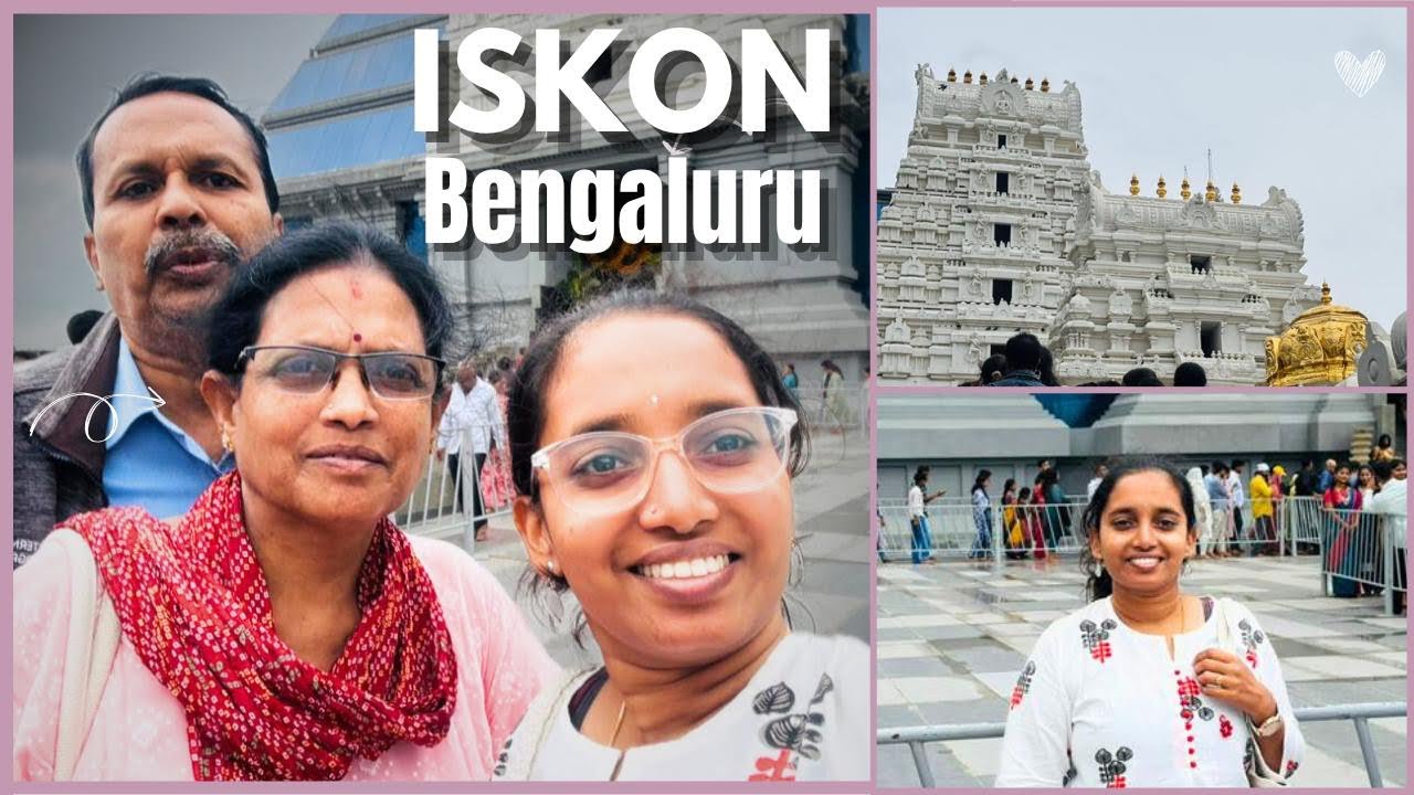 Visiting ISKCON Temple, Bangalore with family| @VibeWithAmu 