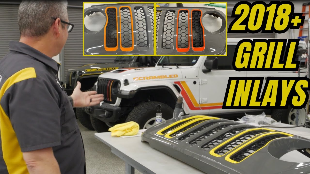 Как установить цельные вставки на решетку радиатора Jeep 2018–2023 годов | Underground Graphics #...