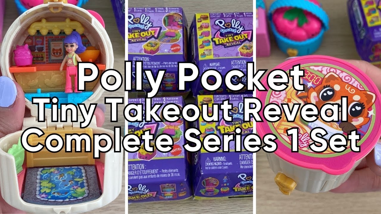 Polly Pocket Tiny Takeout Reveal Series 1 | Complete Set Unboxing