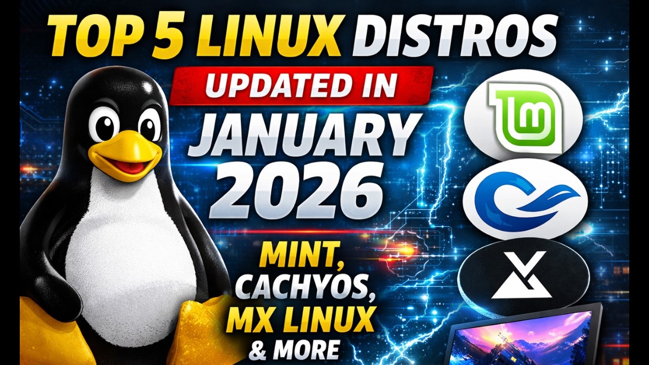 Топ-5 дистрибутивов Linux, обновленных в январе 2026 года – крупные обновления для Mint, CachyOS,...