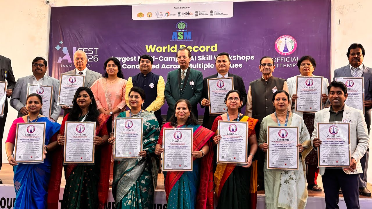 AI FEST 2026 – World Record Achievement Ceremony | ASM Group of Institutes 🏆🌐🤖✨