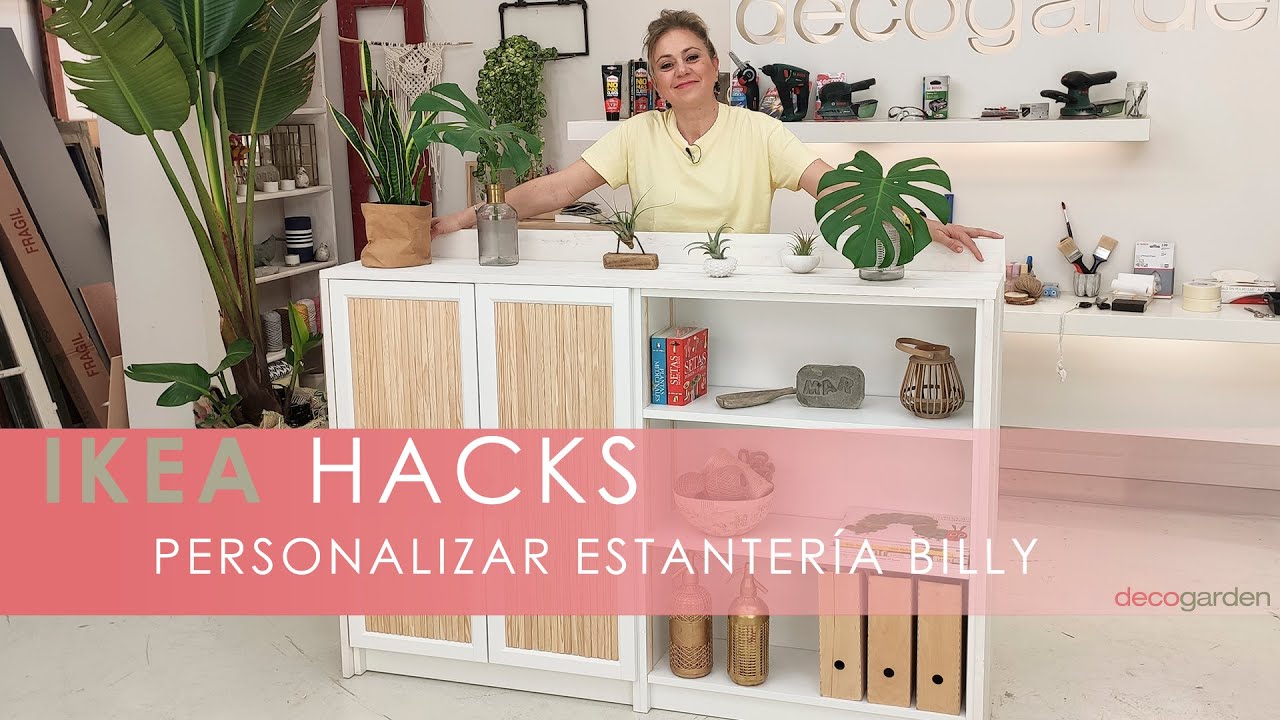 IKEA HACKS: Decogarden transforma la estantería Billy 👱‍♀️​ ¡Increíble cambio DIY! 🔨​💗​