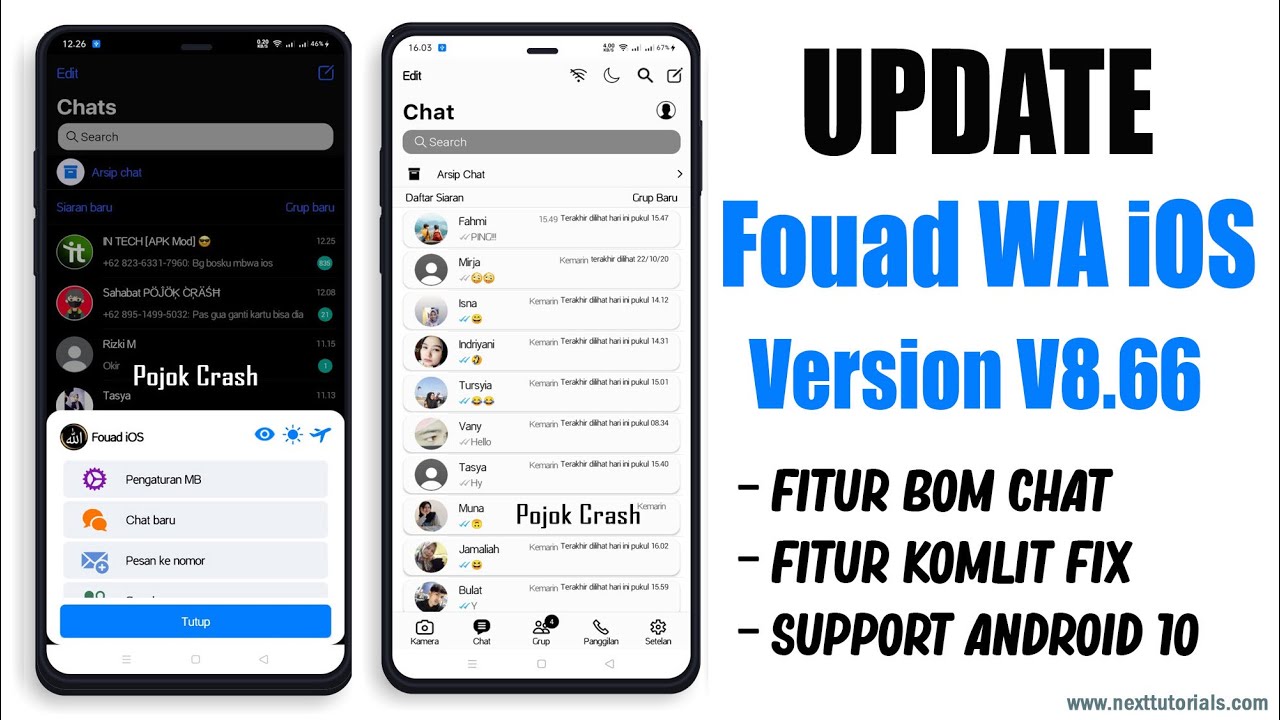 Fouad WhatsApp iOS v9.25 Fix Update Fitur Terbaru 2022 - Bisa B0m Chat
