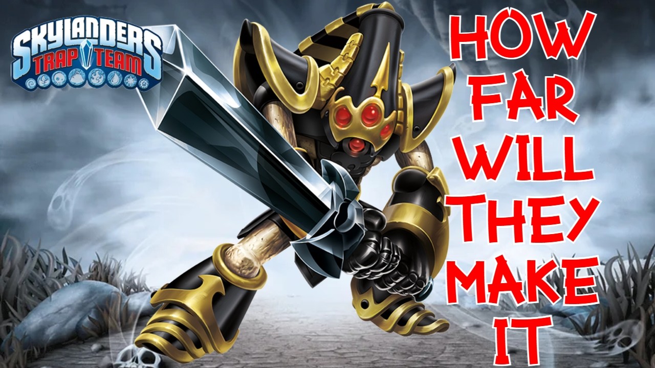How far can Krypt King make it in Skylanders Trap Team?