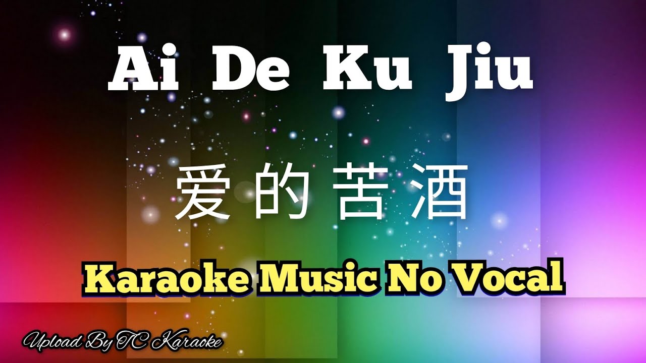 Ai De Ku Jiu 爱的苦酒 karaoke no vocal