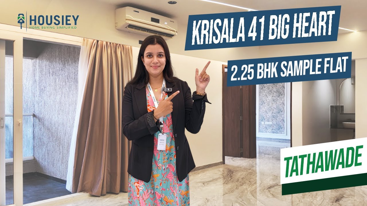 Krisala 41 Big Heart | 2.25 BHK Sample Flat Tour [2025] | Krisala Tathawade Project