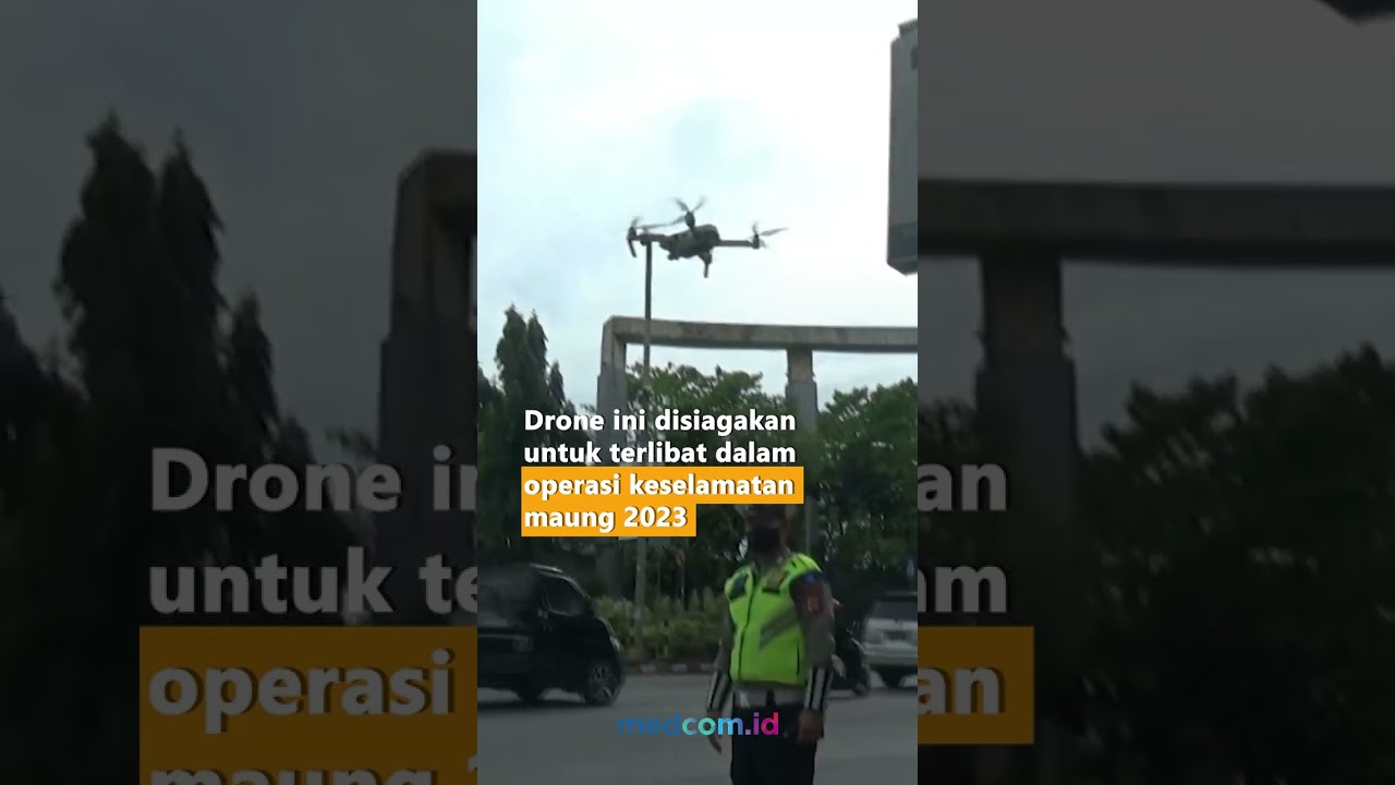 OPERASI KESELAMATAN MAUNG 2023, POLRESTA TANGERANG GUNAKAN DRONE UNTUK TILANG ELEKTRONIK