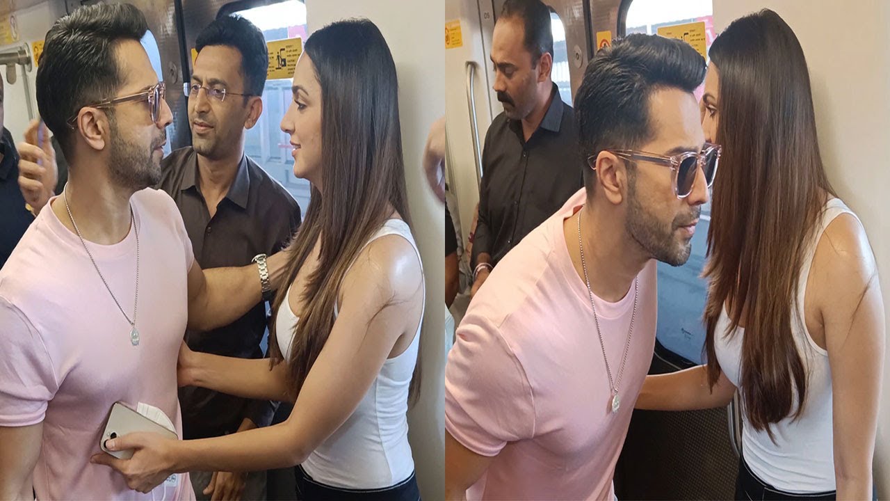 OMG Sabke Samne Romance😍Kiara Advani & Varun Dhawan Getting COZY In Metro @ Promotion