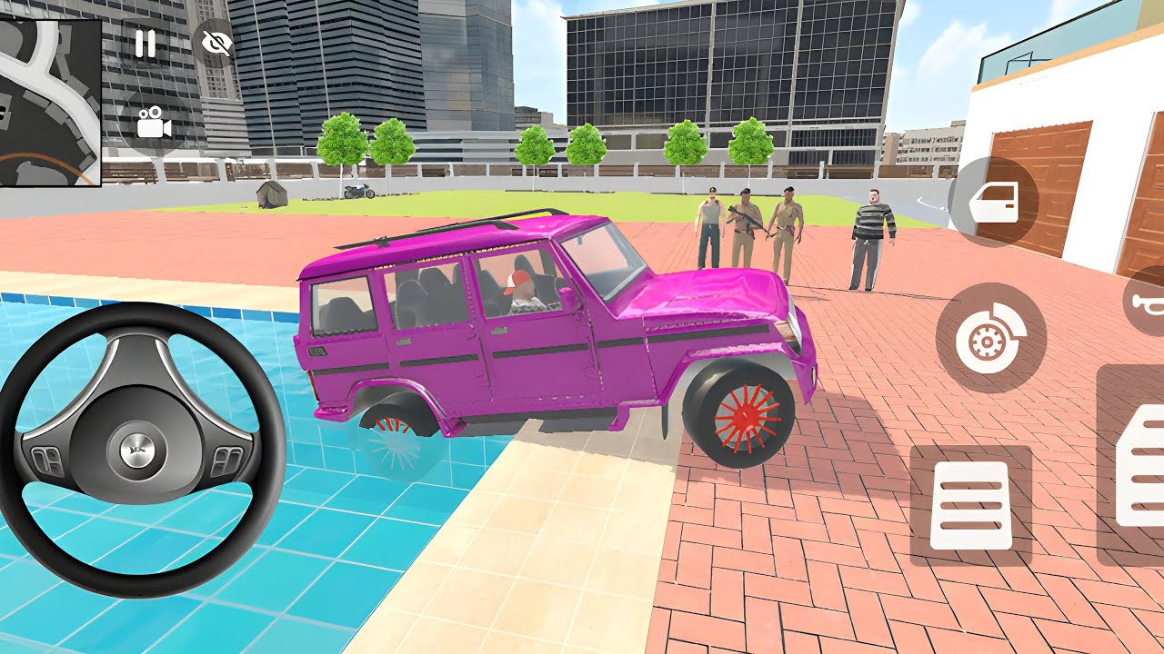 🎮 Franklin Order Golden Thar By 2️⃣ Modified Thar & Jeep in Indian 🇮🇳 bike Theft Auto simulator 💥