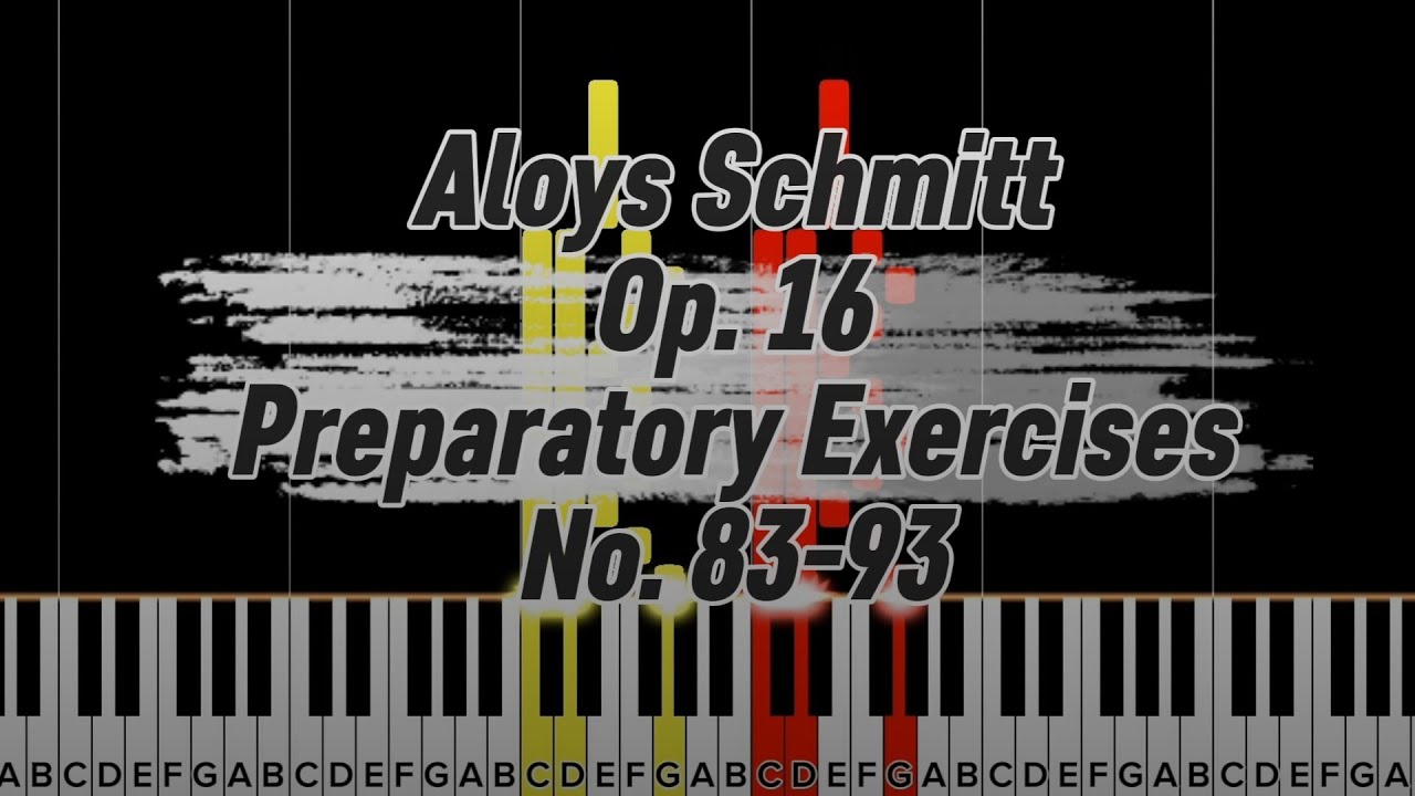 Aloys Schmitt Op.16 Preparatory Exercises No.83-93 ||Tutorial