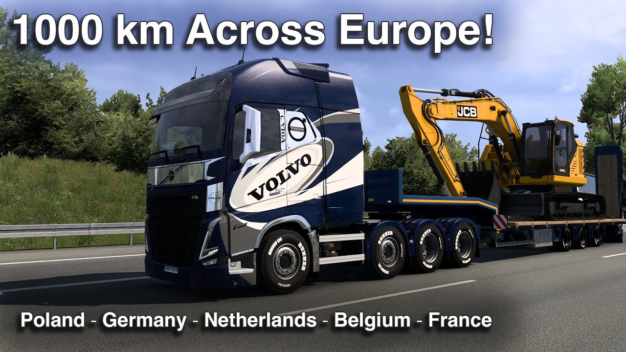 Full Europe Journey: Heavy Excavator Delivery | ETS2 | GP-Game