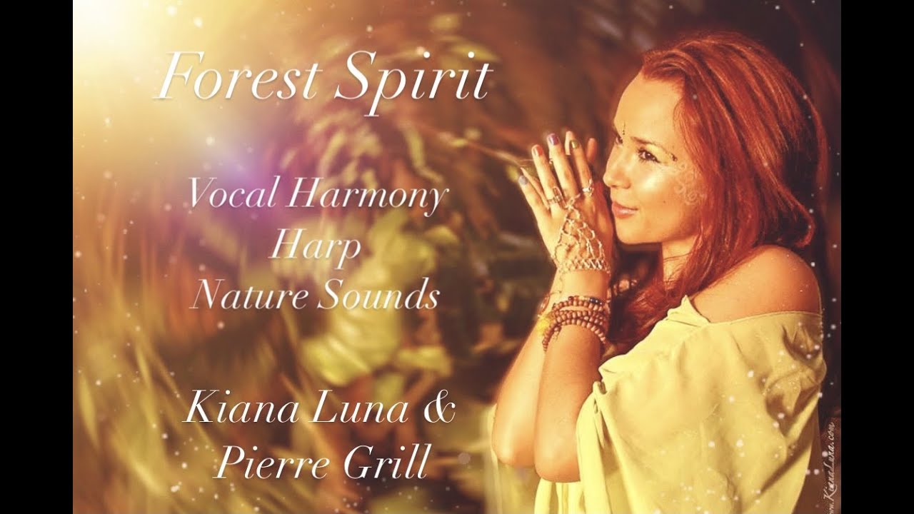 Kiana Luna~ Forest Spirit (Equilibrium Album) Harp, Nature Sounds, Vocal Harmony