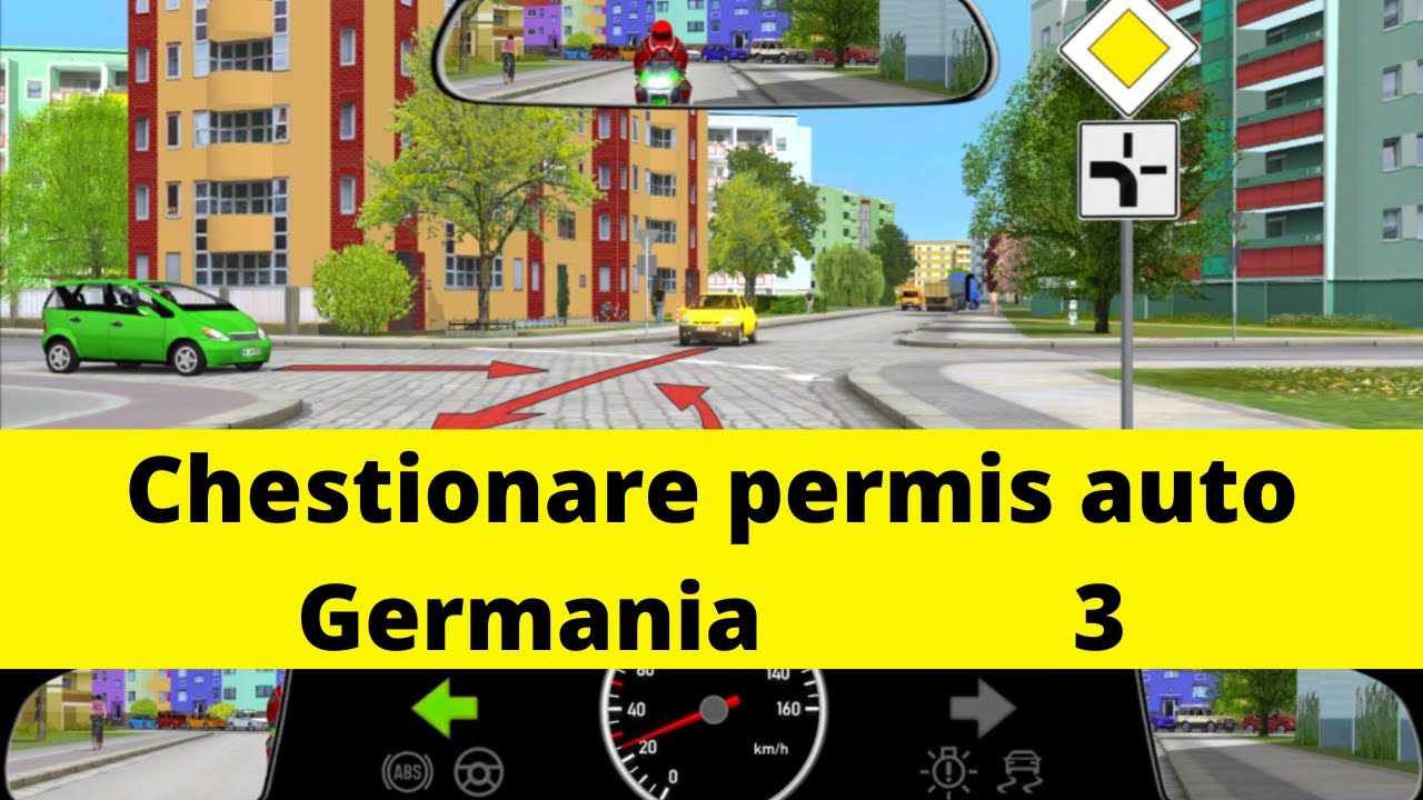 Chestionarul 3 permis auto Germania