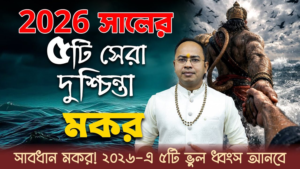 ২০২৬ সালে মকর রাশির কর্মে কি বড় বাধা? | মকর রাশির পীড়িত সময় | Santanu Dey