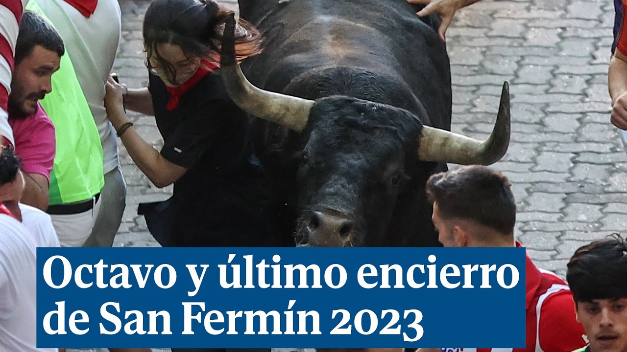 Resumen del octavo y último encierro de San Fermín 2023