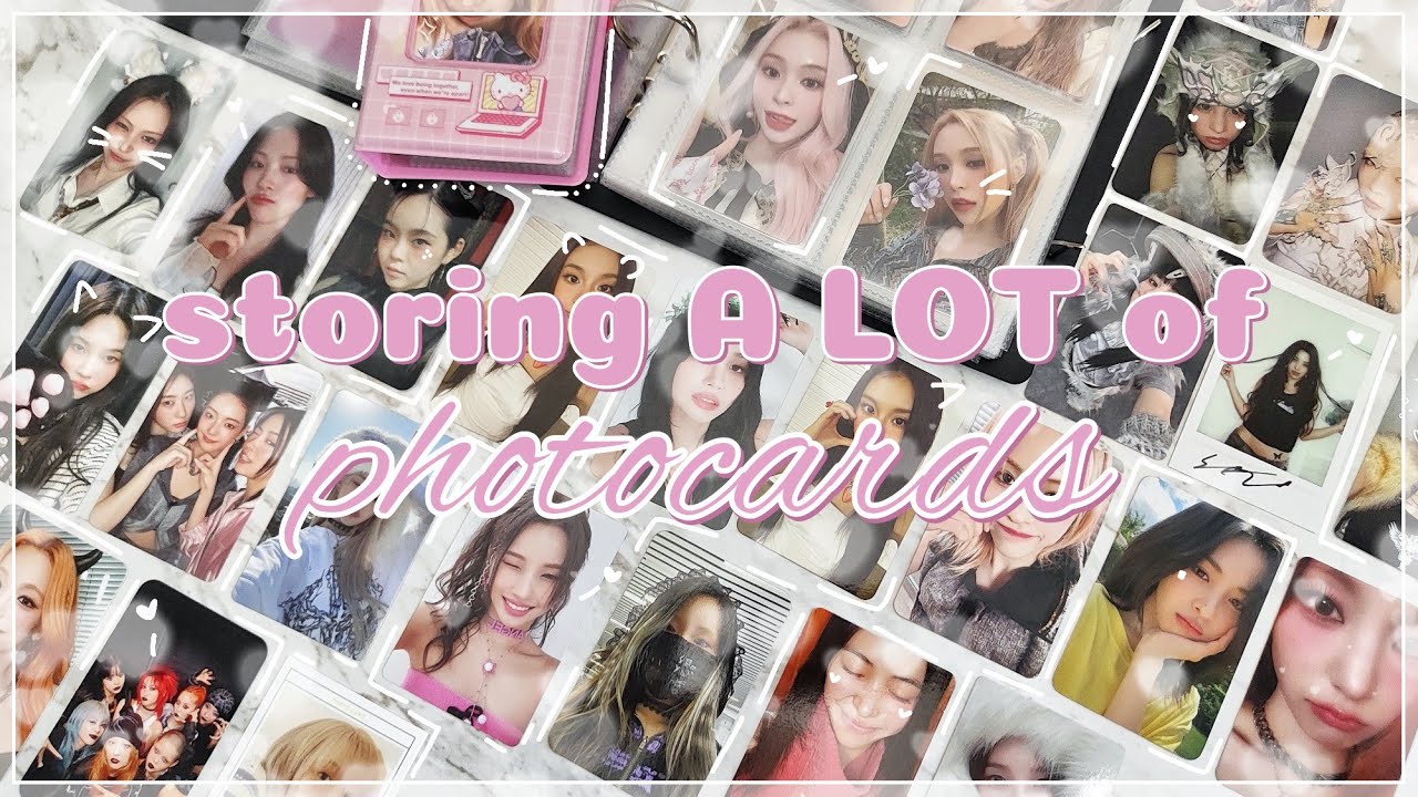 Storing a lot of photocards 😍 | ITZY, XG, Gidle, Kiss Of Life, Dreamcatcher, ... ✨ | ASMR + BGM 🎧💕