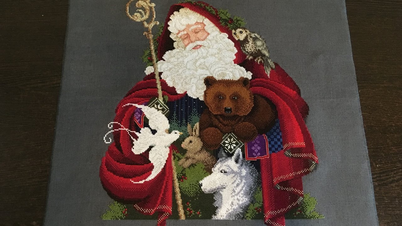 #195. 🎄☃️🎁 3(4) НОВОГОДНИЕ вышивки! Santa of the forest, Victorian house и др. финиши в декабре