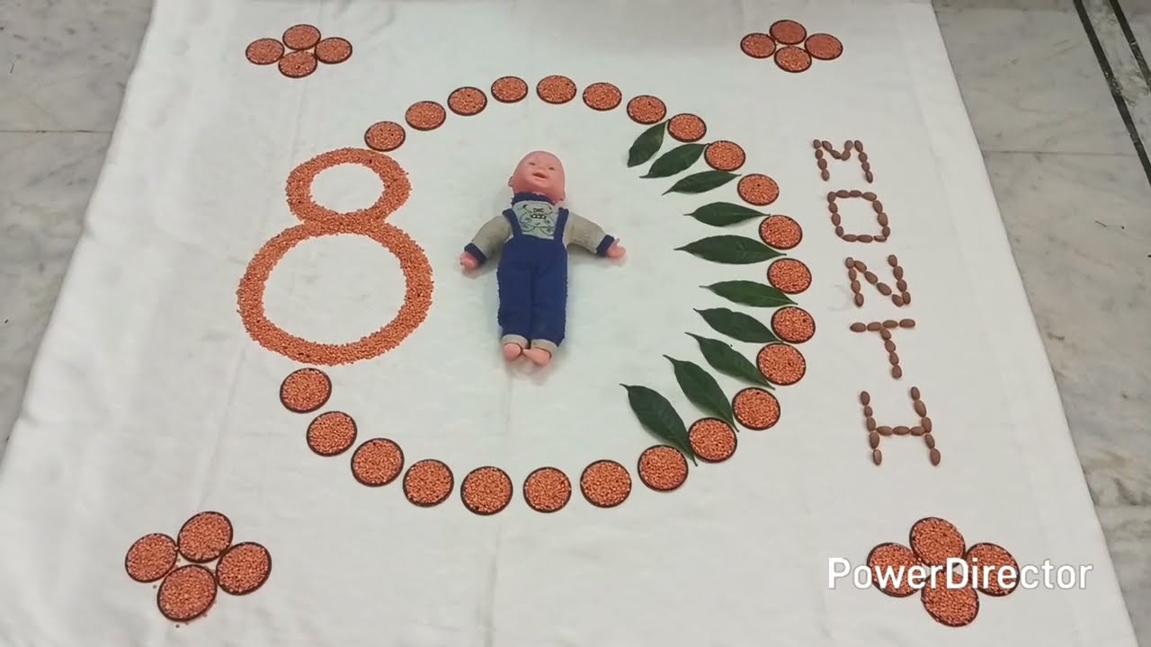 Latest monthly baby photoshoot 8th Month || new themes || at my home|| in 2025 ||