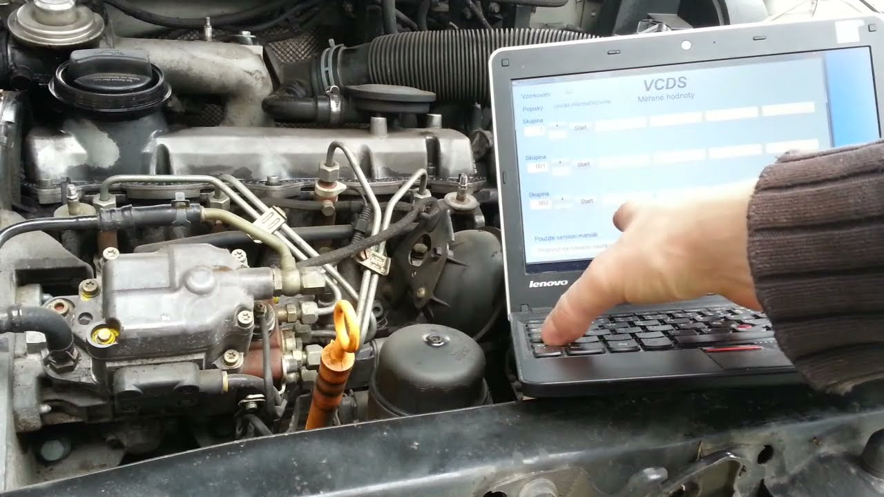 VCDS Kontrola nastavovače d&aacute;vky nafty