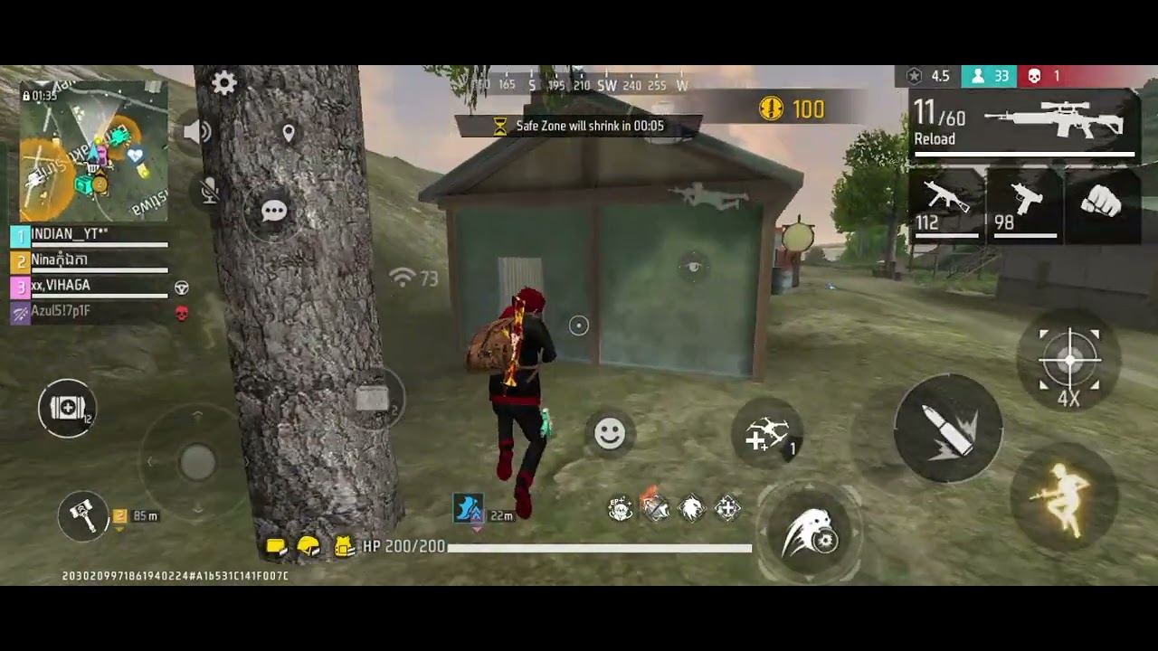 Free fire Taiwan server with HRK bundle gameplay 
