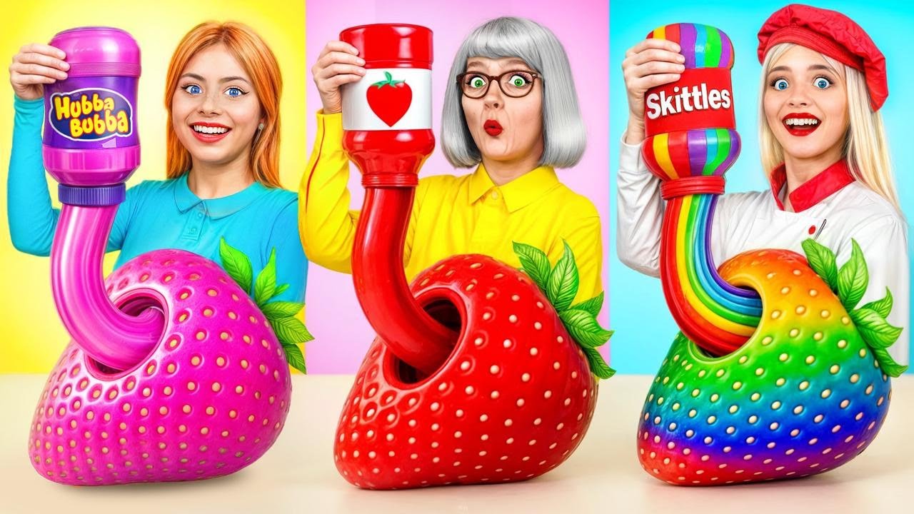 Desafio de Culin&aacute;ria Eu vs. Vov&oacute;! Truques Secretos de Cozinha por RATATA POWER